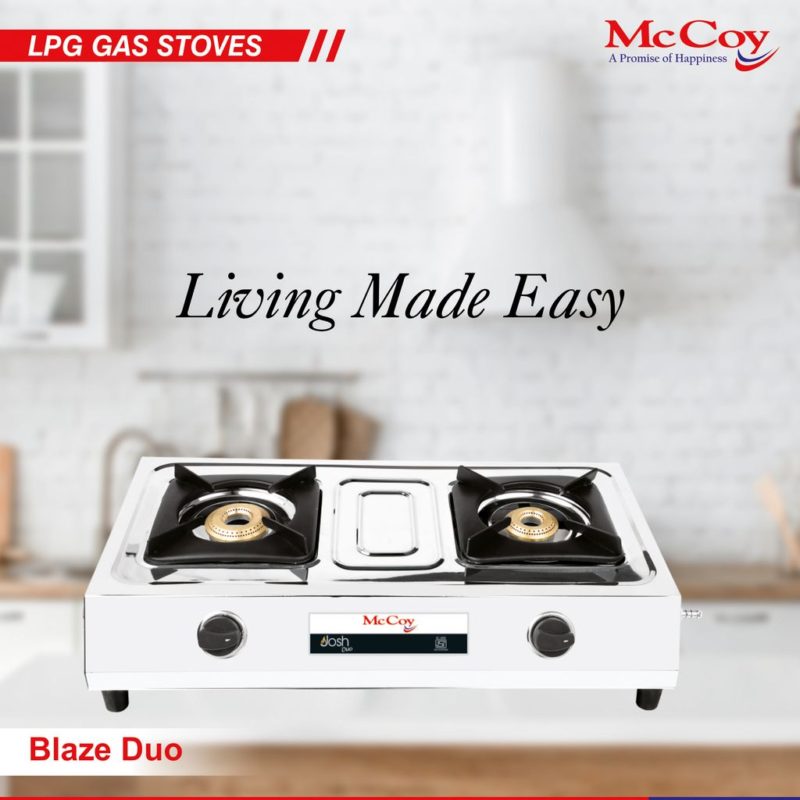 McCoy Gas Stove Josh Duo McCoy Appliances India