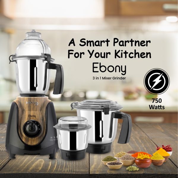 McCoy Mixer Grinder Ebony BLK McCoy Appliances India