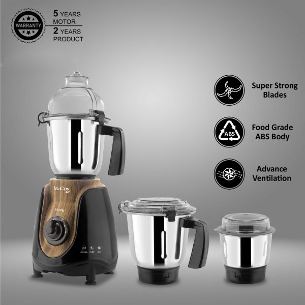 McCoy Mixer Grinder Ebony BLK McCoy Appliances India